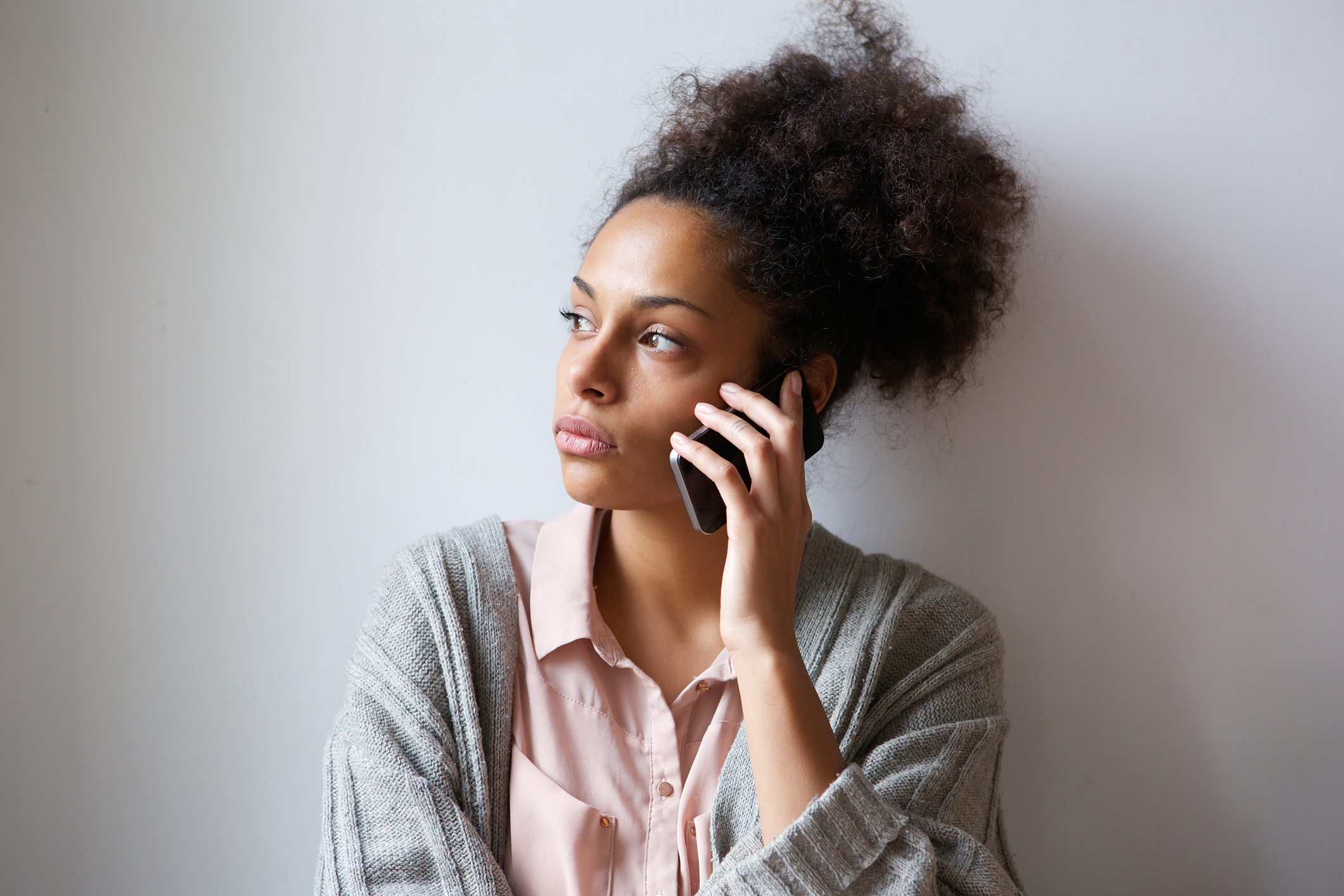 Image of woman calling her District Commissioner